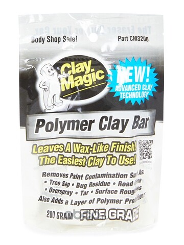 Глина (пластилин) неабразив. CLAY MAGIC POLIMER CLAY BAR 200гр. белая (CM3200)