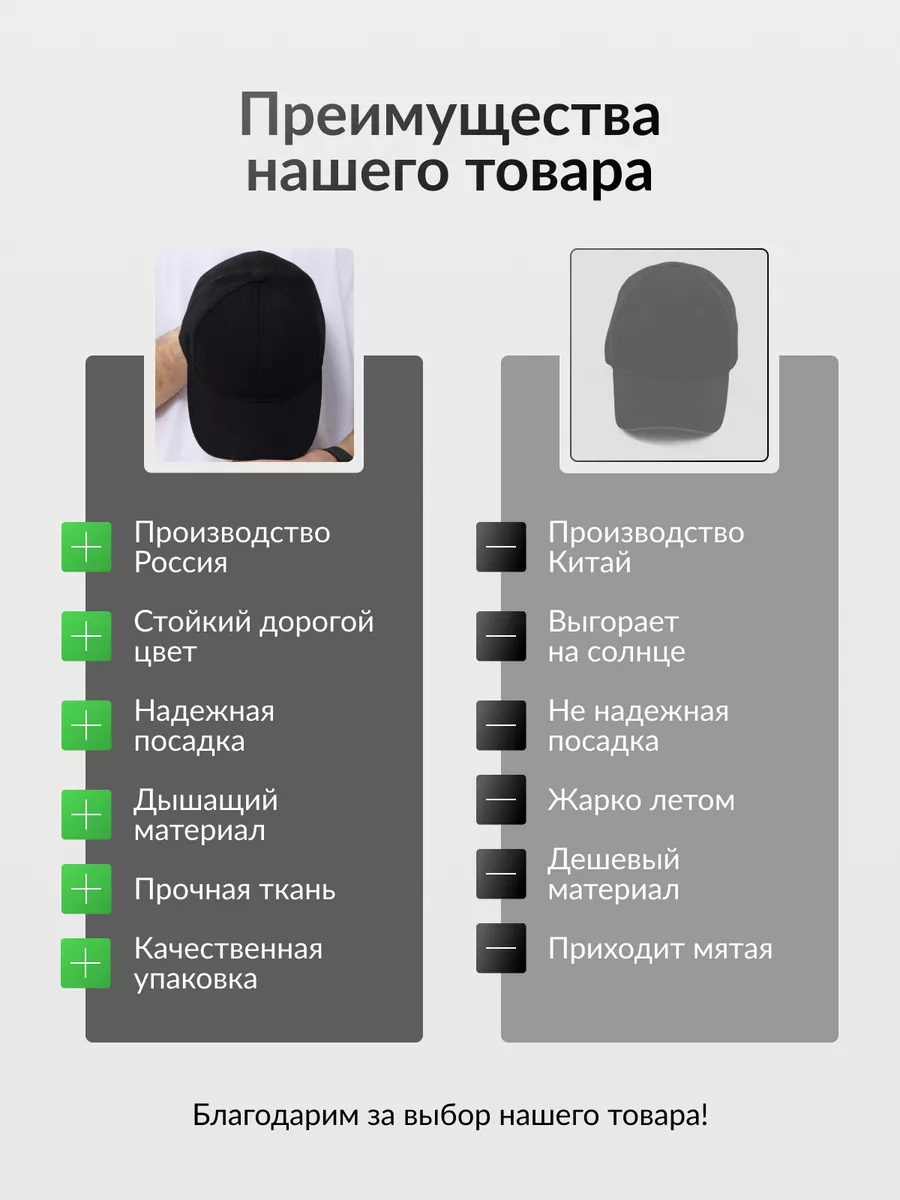 Бейсболка закрытая летняя