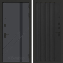 Входная металлическая дверь Бункер БН-12 Веллюто верде 29 Хомс Кварц черный