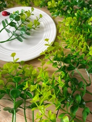 Набор травяных веточек брусничника, искусственные, 11 см, набор 30 шт.