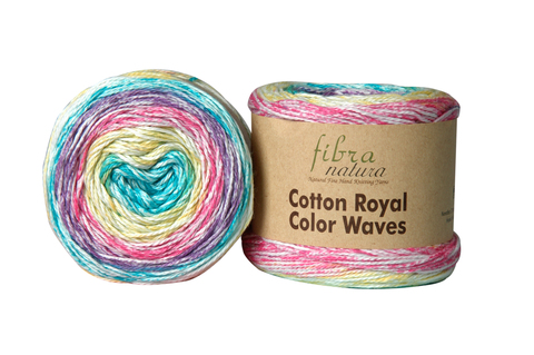 Пряжа  Cotton Royal Color Waves, 100г, 210м, 100%хлопок  (цена за уп.)