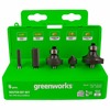 Набор фрез 6,35 мм (5 шт.) для фрезера Greenworks, Арт. 2953207 — фото 1