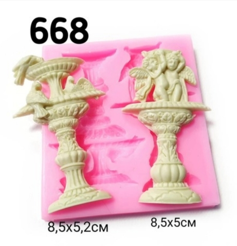 Молд 2 Фонтана, Арт.PO-0668, силикон