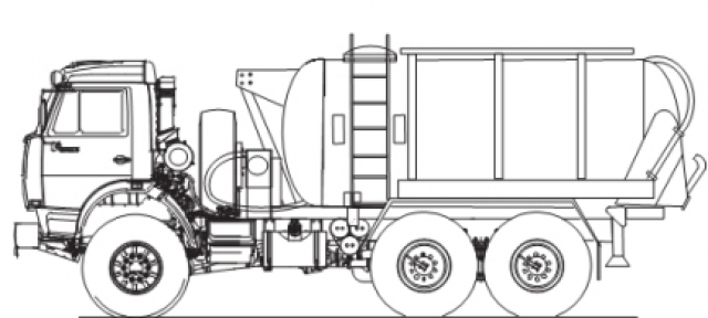 Рисунок бензовоз камаз