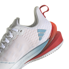 Женские теннисные кроссовки Adidas Adizero Cybersonic W Clay - cloud white/coral fusion/better scarlet