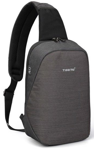 Картинка рюкзак однолямочный Tigernu T-S8061 Black - 1