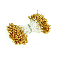 Тычинки двусторонние золотые 50 шт.