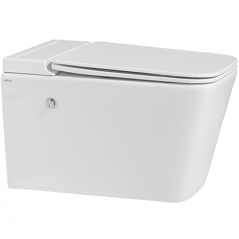Abber Rechteck AC1202P Унитаз подвесной, цвет: белый