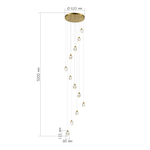 Светильник подвесной ST Luce Cascato SL6114.203.12