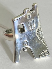 Дом (кольцо из серебра)