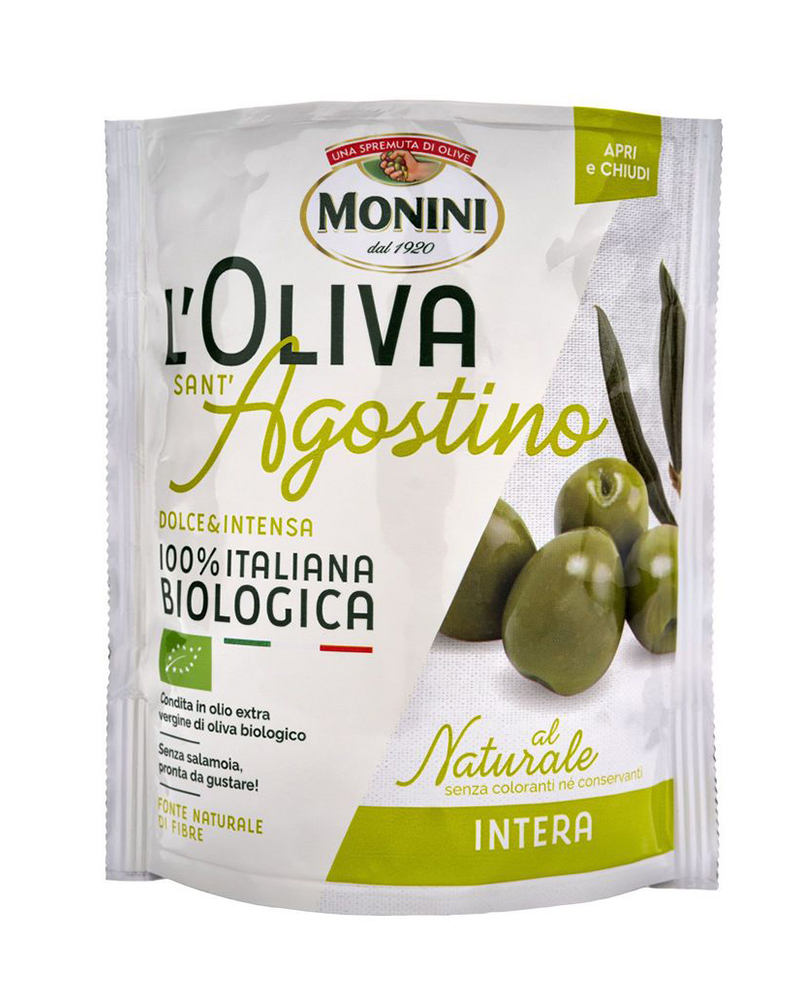 Оливки с косточкой Monini БИО Sant’Agostino