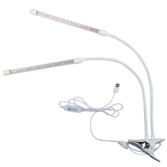 ECOTEC Светильник для растений на прищепке, с пультом и таймером, 20 Вт, белый  корпус