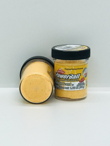 Паста Berkley NATURAL SCENT TRTBT SALMON EGG PEACH GLITTER 50G 1633593 (Икра лосося) персиковый с блёстками 6шт/уп. (#9)