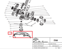 Кожух триммерной головки DDE ET600 (910-591-32)