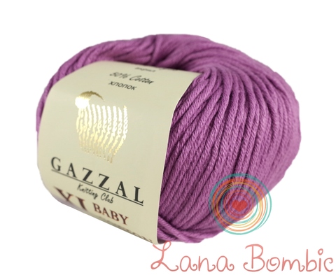 Пряжа Gazzal Baby Cotton XL 3414 светло-фиолетовый