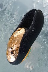 Чёрно-золотой клиторальный вибромассажер WANAME Wave - 