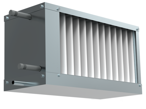Водяной охладитель для прямоугольных каналов WHR-W 400*200-3
