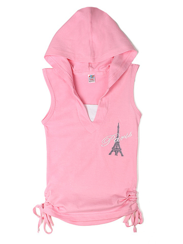 1022-1 футболка детская, розовая
