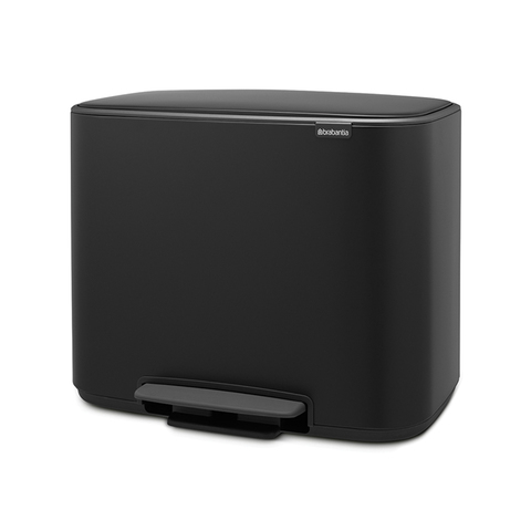 Мусорный бак Bo Pedal Bin 3x11л Brabantia Черный матовый