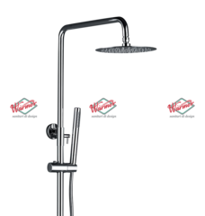 Душевой термостатический комплект Warmer Chrome Line 10D Termo C