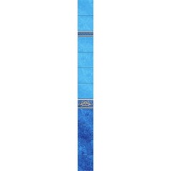 Панель ПВХ фотопечать с глиттером Вавилон небесный серебро 2700х250мм