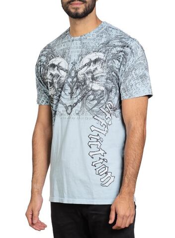 Affliction | Футболка мужская COLLAPSE SKY BLUE A26368 слева