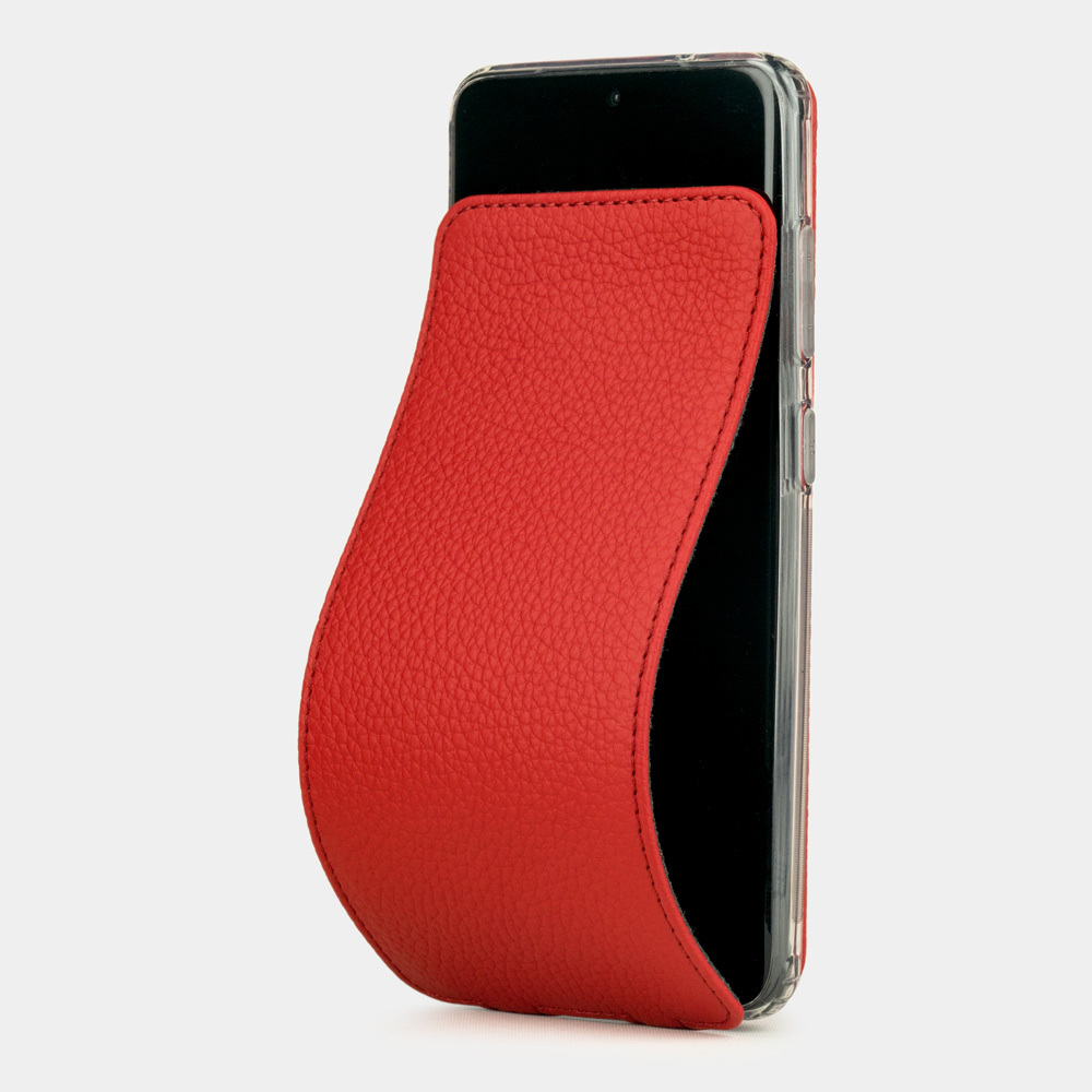 Чехол для Samsung Galaxy S20 из натуральной кожи теленка, красного цвета