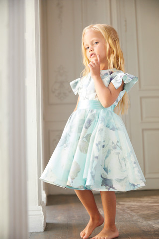 Платье "Бирюзовые розы" Silver Spoon