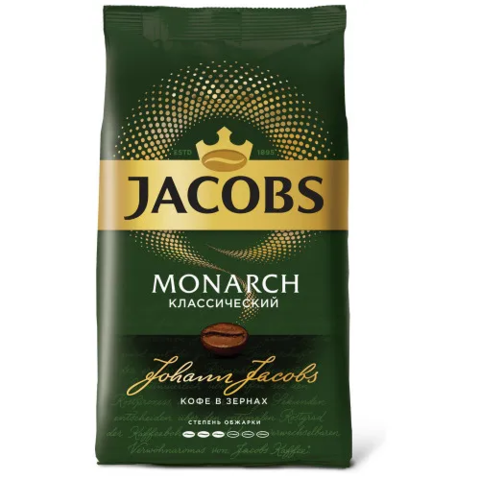 купить Кофе в зернах Jacobs Monarch Классический, 1 кг (Якобс)