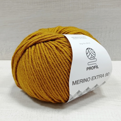 Пряжа Merino Extra 90 (Мерино экстра 90) Горчичный 502