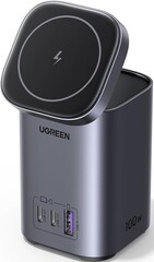 Зарядное устройство UGREEN CD342 100W 2-в-1 GaN Charging Station RUS, серый космос