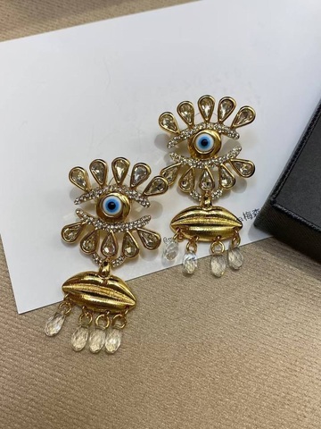 Серьги глаза Schiaparelli золотые