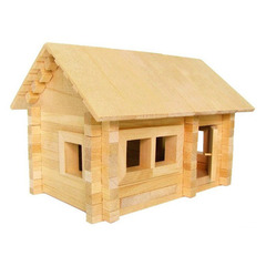 Конструктор"Избушка Три медведя. Куклы медведей", 139 деталей