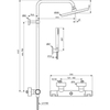 Ideal Standard Ceratherm T25 BC748XG Душевая система в комплекте с термостатом