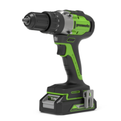 Дрель-шуруповерт 24V Greenworks GD24DD60, ударная, бесщеточная, 60Нм, без АКБ и ЗУ