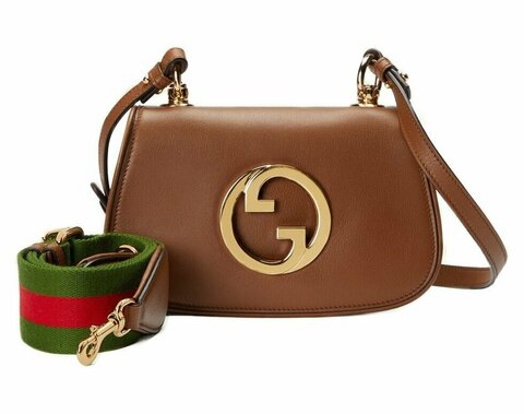 Мини-сумка Gucci Blondie коричневый