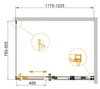Душевой уголок Cezares DUET-SOFT-AH-1 DUET SOFT-AH-1-100/80-C-Cr-L
