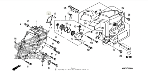 Honda Прокладка 22862-MGE-000