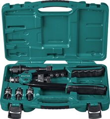KRAFTOOL Combo2-M10, 2 вида заклёпок, комбинированный двуручный заклепочник в кейсе (31181)
