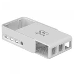 Raspberry Pi 4 Model B Official Case Okdo Slide Series, White, Retail, для Raspberry Pi 4 Model B (187-3430/187-3434)(ASM-1900138-11) {96} (815102)