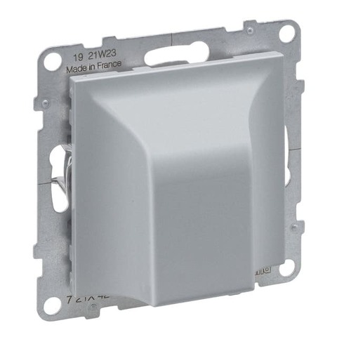 Вывод кабеля без клемм. Цвет Алюминий. Legrand серия SUNO. 721342