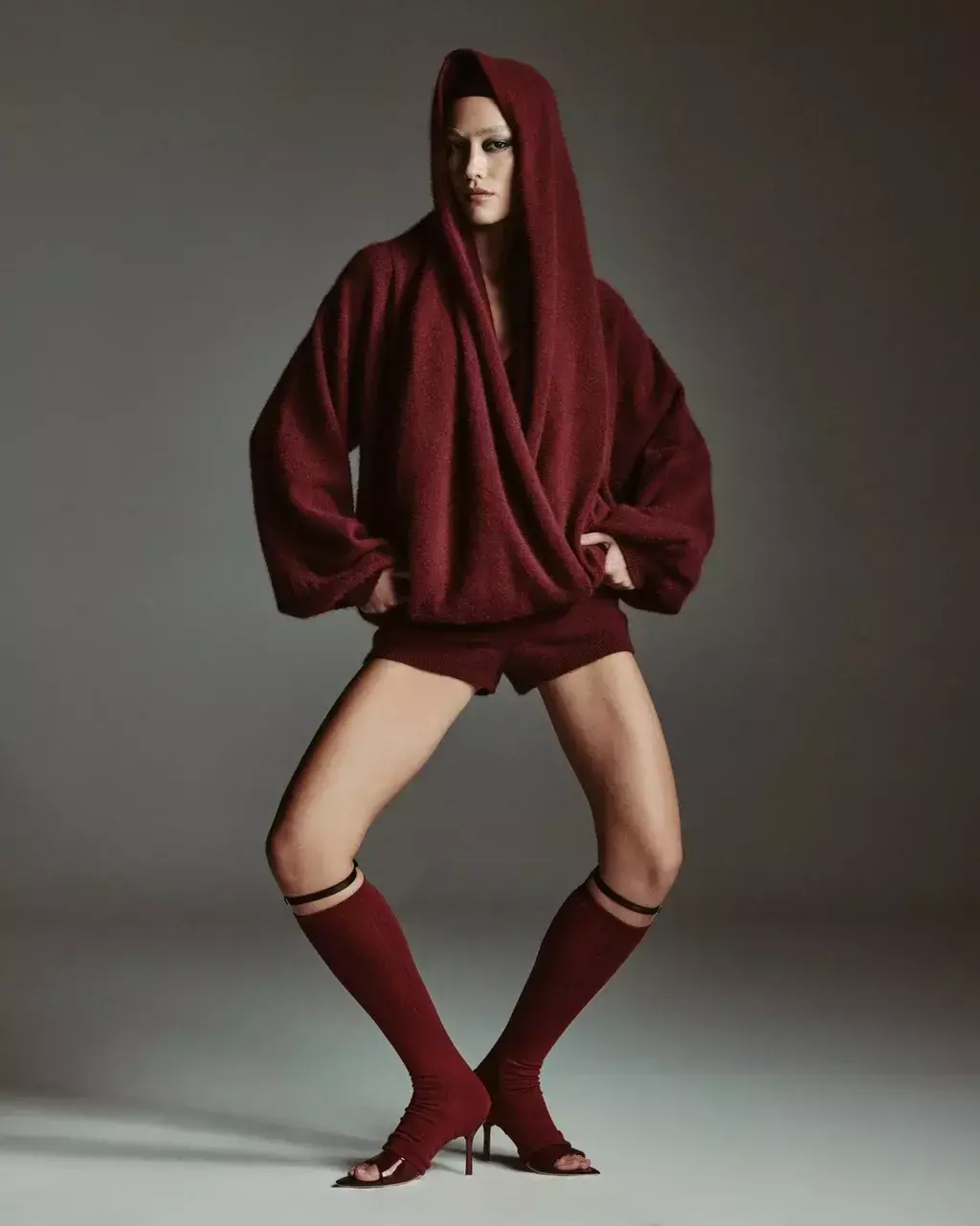 Джемпер Лиса М, Бордовый