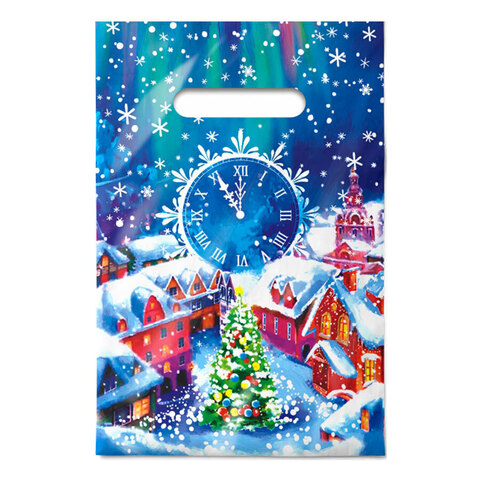 Пакет полиэтиленовый, Волшебная ночь с вырубной ручкой, 20*30 см (Д*В), 1 шт.