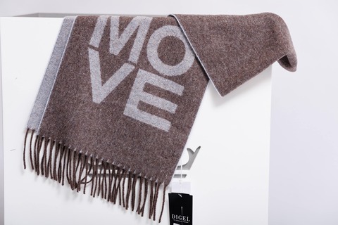 DIGEL Шарф шерстяной с логотипом