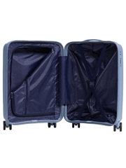 Чемодан полипропилен Небесно-голубой ЛЮКС (S) 55х20х37 см/2,4 кг (цена указана на САМОВЫВОЗ)2