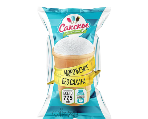 Мороженое Сакское без сахара белый стаканчик
