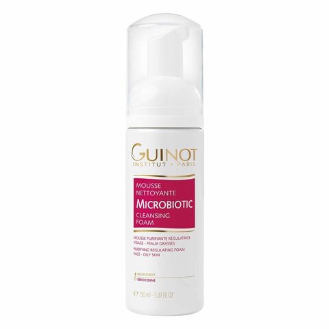 Guinot Мусс Microbiotic Mousse, 150 мл Антибактериальный очищающий мусс для жирной кожи лица