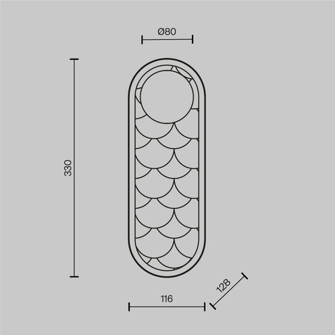 Настенный светодиодный светильник Maytoni Perlamour MOD473WL-L20BSK