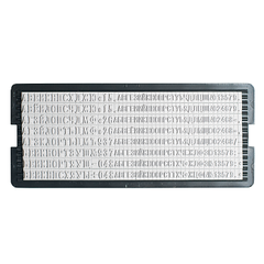 Trodat 6005 универсальная касса букв и цифр высота символа 2.2 и 3.1мм