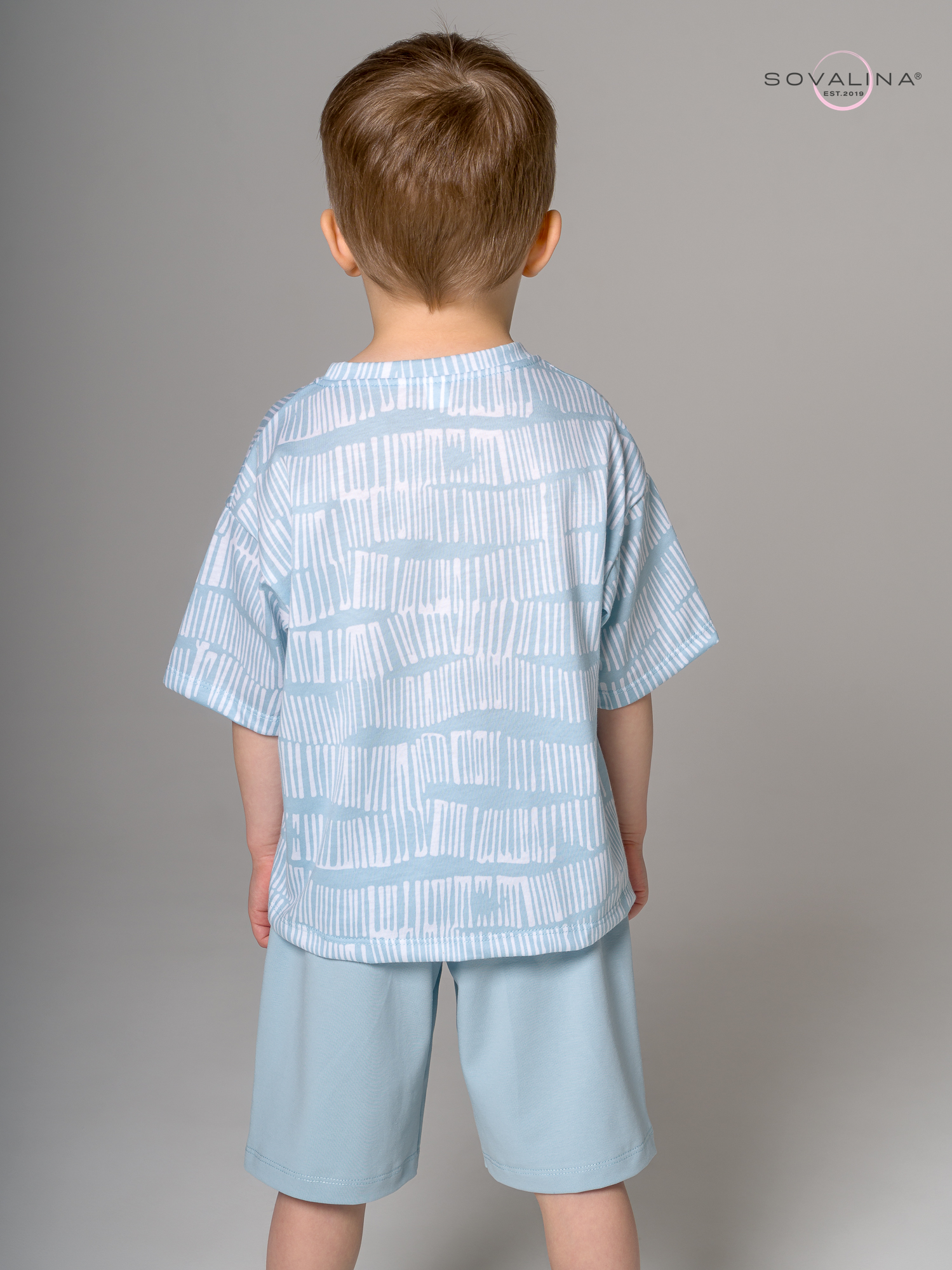 Костюм Light men белые волны-бирюза MAX